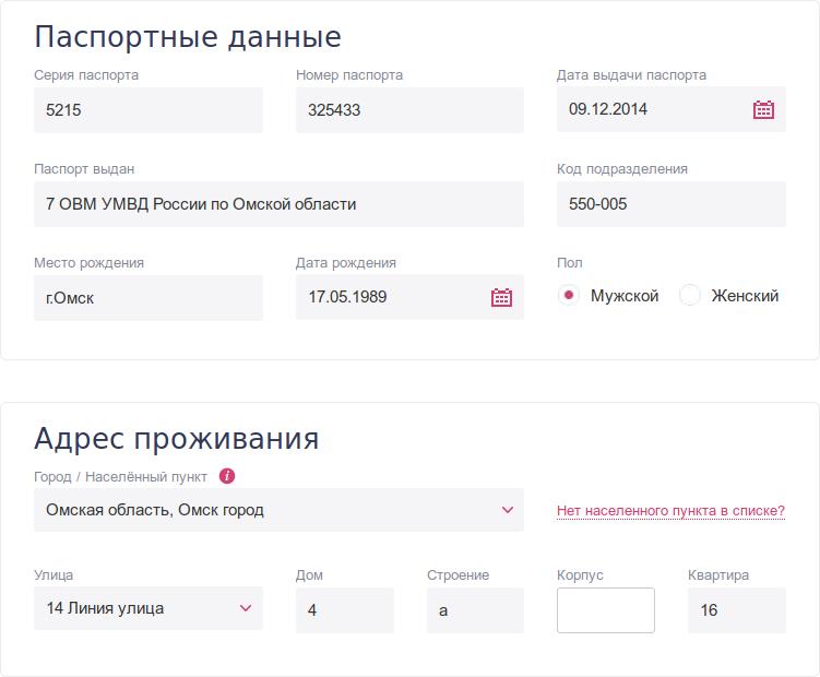 Что входит в паспортные данные